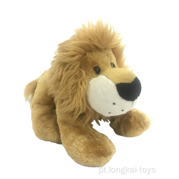 Brinquedo Leão de pelúcia agachado